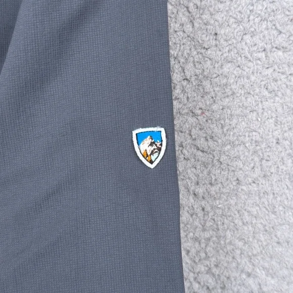 Kuhl Shirt Mens M Gray Invoke Performance Button Up Roll Tab Hike Camp Outdoor - Picture 5 of 15